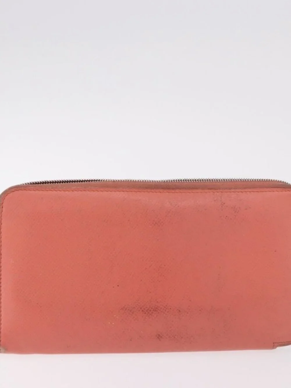 HERMES Pouch Canvas Leather 5 Set Beige Pink Purple Auth ti3991